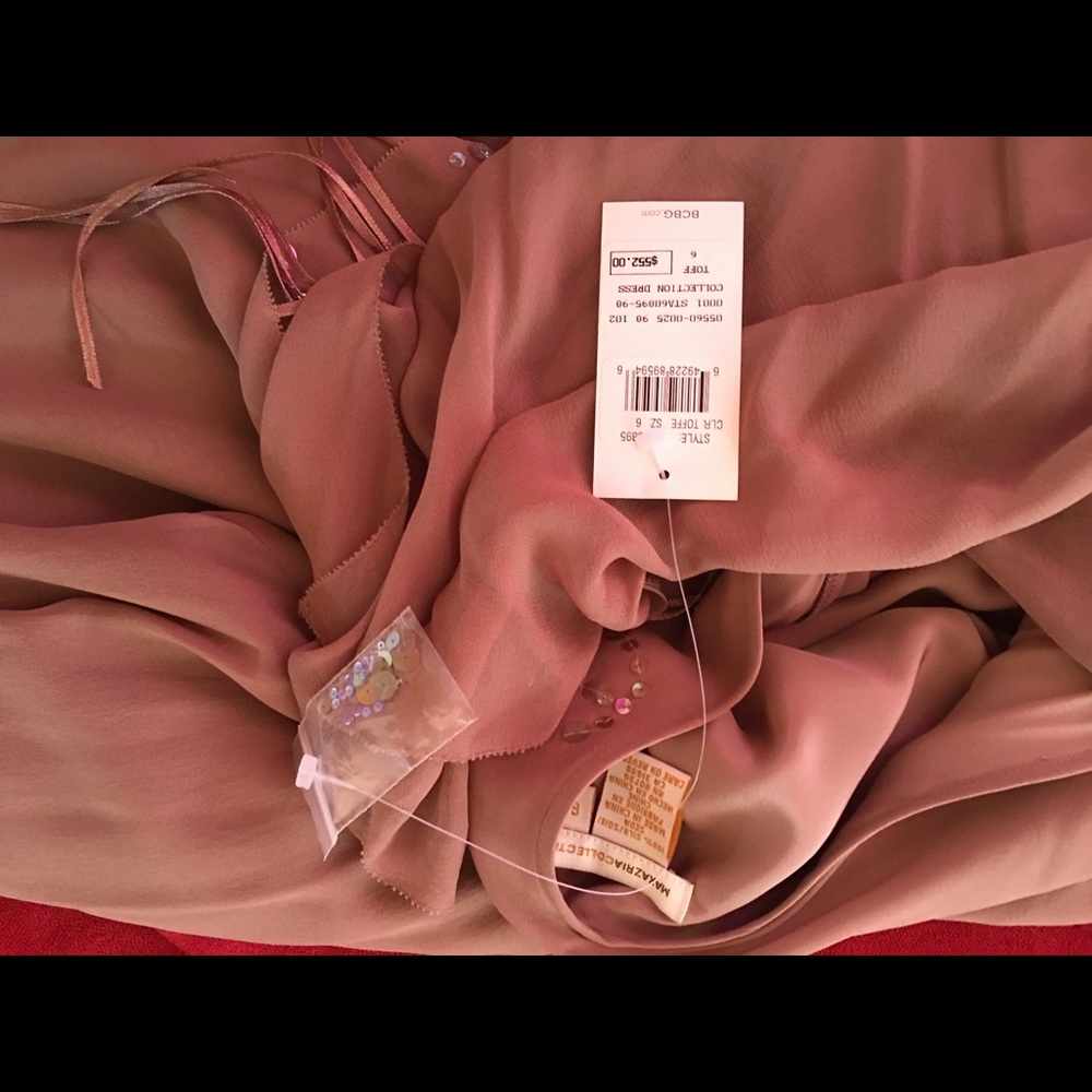 Silk Toffee Color MaxAzria Dress - Picture 6 of 7